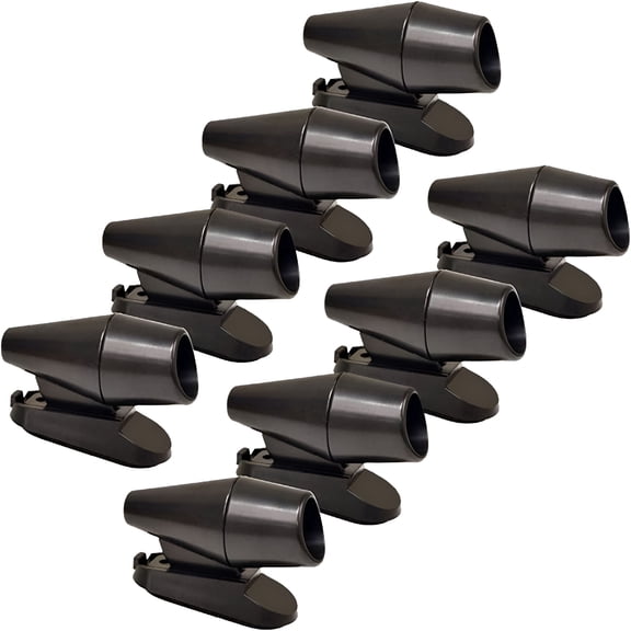 GJX 8Pcs Deer Whistles for Vehicles Wind Activated Black