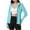 Light Blue, variant on Women Sun Protection Hooded Jacket with Face Mask Long Sleeve Cooling Hoodies Icy Silk Full Zipper Fishing Shirts M