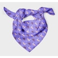 thumbnail image 3 of Bimba Purple Swan & Moroccan Damask Printed Pure Silk Scarf For Hair Neck Head Bandanas For Women 40 x 80 Inches, 3 of 6
