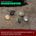 thumbnail image 2 of Juego de dados D20 - Juego de tres dados de 20 caras - Dados RPG con temática de calavera y hueso. Regalo genial y único para mazmorras y dragones (Dnd) Warhammer D&D Pathfinder D y D. (Mixto), 2 of 5
