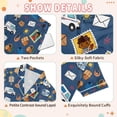 thumbnail image 4 of FORMRS Kids Short Sleeve Top and Pants Pajama Set Unisex Satin 2-Piece Sleepwear, Sizes 5-6Y, Cartoon Mail Truck Pattern, 4 of 8