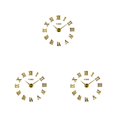 thumbnail image 4 of Youkk Durable Construction 3D Wall Clock Unique Style Easy To Read Modern Large 3D Wall Clock Timeless gold 3Set, 4 of 6