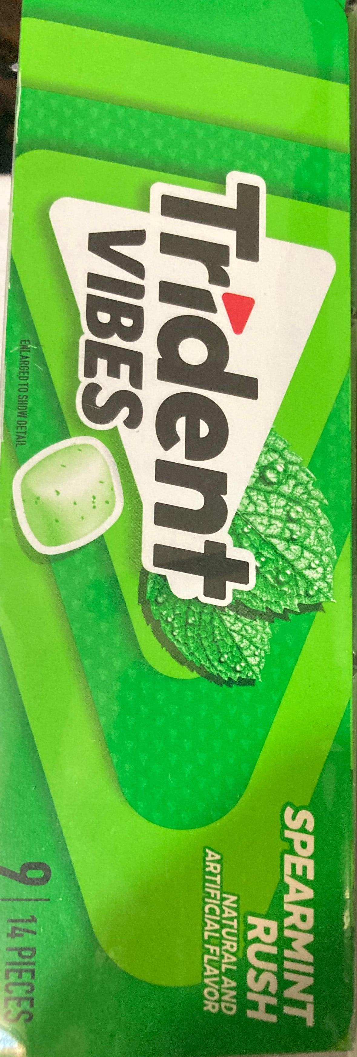 Trident Vibes Spearmint Rush Sugar-Free Gum, 14 Pieces BY ZaaS