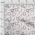 thumbnail image 1 of oneOone Cotton Cambric Fabric Line Geometric Print Fabric By The Yard 56 Inch Wide, 1 of 4