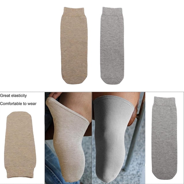 Calcetín para amputados,Calcetines para amputados para muñones Calcetines protésicos gruesos,Calcetines para muñones de miembros amputados Cuidado de amputados,Calcetines elásticos de