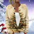 thumbnail image 2 of KHONTS Christmas Cardigan Sweaters for Women 2025 Funny Xmas Open Front Button down Cardigans Long Sleeves Coat 21-Beige XXXXL, 2 of 4