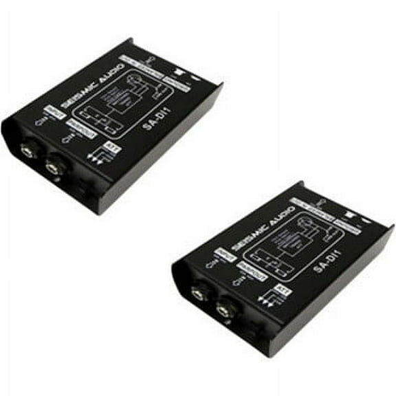 SA-DI1 - Pair of Passive Direct Box with Ground Lift and Attenuator Switch