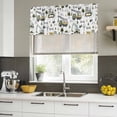 thumbnail image 4 of 2 Pack Valances for Window, Cartoon Tractor Short Curtains for Kitchen Bedroom Living Room, Cute Digger Shovel Truck Country Car Rod Pocket Small Window Treatment Valance Drapes 42 x 12 Inch, 4 of 8