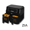 thumbnail image 1 of ZIA 8-1 SmartCrisp Duo Basket Air Fryer, 1 of 3