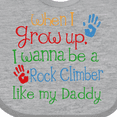 thumbnail image 4 of Inktastic Rock Climber Like Daddy Boys or Girls Baby Bib, 4 of 4