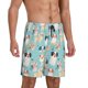 thumbnail image 2 of Balery Colorful Dog Pantalones cortos de pijama de punto de algodón para hombre con cinturilla y bolsillos-3X-Large, 2 of 6