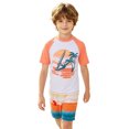 thumbnail image 4 of HAYIMI Playful Boys Beach Graphic O-Neck Short Sleeve T-Shirts With Shorts Summer Outfit Sets For Kids Comfortable Wear Easy Care Daily Stylish Clothes Sets, 4 of 6