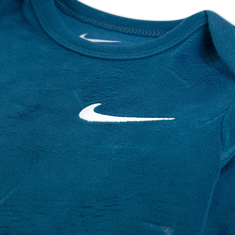 Newborn Baby Nike Velour Long Sleeve Bodysuit and Sweatpants