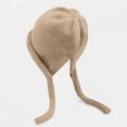 thumbnail image 3 of QASIEATN Classic Fit Skull Cap for Women Wool Knitted Cap Solid Color Knitting Wool Cap Braid Ear Plus Warm Hat Fall Fashion Accessories, 3 of 6