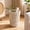 White, variant on Wicker Waste Basket, Small Bathroom Trash Can,Trash Can Boho Woven Decorative Office Garbage Cans,for Bedroom, Bathroom, Office and More (Brown)
