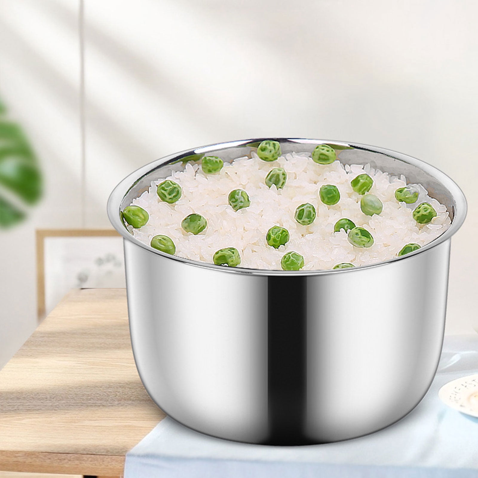 1.3L Electric Lunch Box Steamer Pot Rice Cooker 200w Food Warmer Portable Electric Lunch Box with Stainless Steel Bowls and Measuring Cup