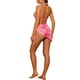 thumbnail image 3 of Conjuntos de bikini de 3 piezas para mujer INSPIRE CHIC, trajes de baño de triángulo con lazo halter y faldas de playa con pareo, traje de baño X-Large color rojo rosa, 3 of 5