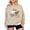 Khaki, variant on ITSAME Womens Halloween Print Sweatshirt Crewneck Long Sleeve Loose Fit Ladies Fashion Pullover Top Size L