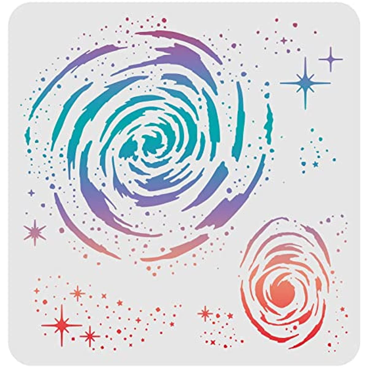 Outer Space Galaxy Drawing Painting Stencils Templates Plastic Reusable ...