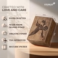 thumbnail image 2 of Cremation Urns for Human Ashes - Humming Bird Wooden Box and Casket for Men, Women and Child Ashes - Funeral Memorial Burial Urn for Cat Dog Pet Ashes - Medium (80 Cu/in), 2 of 6
