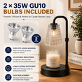thumbnail image 5 of Mitzzllc Candle Warmer Lamp with Timer,Dimmer and Adjustable Height for Large Jar Candles,Includes 2 GU10 Bulbs, 5 of 10