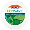 Hefty ECOSAVE Compostable Paper Plates (Pack of 14)