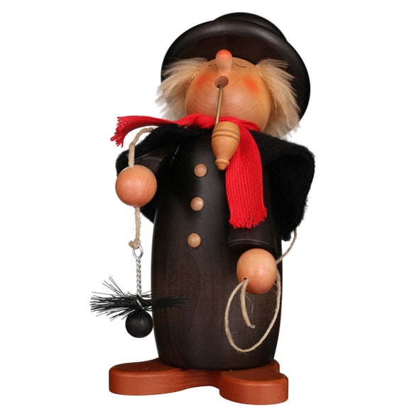 Alexander Taron 7.75" Brown and Black Christian Ulbricht Smoker Chimney Sweep Decoration
