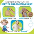 thumbnail image 4 of Children's Ice Pack for Bruises, Wearable Hands-Free Cold and Hot Therapy. 1 Gel Ice Pack for Injuries, Reusable, Suitable for 1-3 Year Olds' Leak-Proof Fever Relief, for Swelling, Bruises, etc., 4 of 4