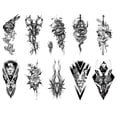 thumbnail image 1 of Tatuajes en El Hombro Falsos 10 Piezas Suministro Fiesta Hombres Mujeres para La, 1 of 9