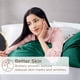 thumbnail image 4 of Juego de 2 fundas de almohada Bedsure Satin Standard, color verde oscuro, 4 of 6