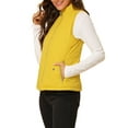 thumbnail image 5 of Allegra K Women's Stand Collar Lightweight Gilet Quilted Zip Vest, 5 of 8