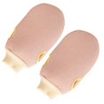 thumbnail image 3 of Exfoliating Gloves 2Pcs Shower Mittens Glove-Shaped Light Pink Ideal For Bathing And Showering Suitable For All Skin Types, 3 of 4