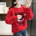 thumbnail image 1 of Disney-Sudadera con capucha de Mickey y Minnie Mouse para niñas, camisas gruesas de cuello redondo, manga larga Y2K, novedad de 2023, 1 of 3