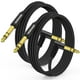 thumbnail image 1 of Cable de Instrumento HOSONGIN Negro TRS 1/4 Pulgadas Ángulo Recto a Recto para Guitarra, 1 of 7