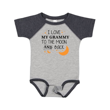 

Inktastic I Love My Grammy to the Moon and Back Gift Baby Boy or Baby Girl Bodysuit