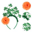 thumbnail image 5 of KAKOWELY Diadema de trébol, decoración de San Patricio, tocado festivo, tocado de San Patricio, 5 of 5