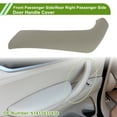thumbnail image 2 of Front Passenger Side Rear Right Passenger Side Door Panel Handle Pull Trim Cover for BMW X1 F48 F49 2015-2020 No.51417937876 Beige ABS 1 Pc, 2 of 6