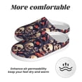 thumbnail image 6 of Lsque Skull record rock Pattern Womens Comfort Cotton on Scuff With Memory Foam and Anti-skid Sole Slipper-46/47, 6 of 7