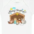 thumbnail image 4 of Inktastic Merry Christmas Cute Nativity Scene Boys or Girls Baby Bodysuit, 4 of 5