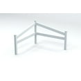 thumbnail image 5 of Vita Classic White Vinyl Split Rail Corner Fence Yard Accent, VA20236, 5 of 8