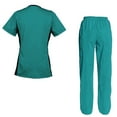 thumbnail image 2 of Women's Scrub Set - V-Neck Top and Cargo Pants, 2 of 2