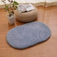 thumbnail image 6 of Extra Soft Absorbent Premium Bath Rug, Floor Mats Household Oval Living Room Carpet Entry Door Bedroom Foot Mats Bathroom Bathroom Absorbent Floor Mats 23.62x35.43in, Bath Mats for Bathroom Non-Slip, 6 of 6