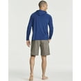 thumbnail image 5 of Real Essentials 3 Pack: Men's Rash Guard Hoodie Sweatshirt Sun Protection UPF Fishing Shirt (Available in Big & Tall), 5 of 6