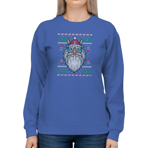 Viking Santa Sweatshirt Women -Smartprints Designs, Female 4X-Large