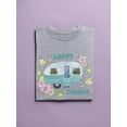thumbnail image 3 of Happy Camper! Women T-Shirt, Female Large, 3 of 4