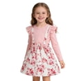thumbnail image 1 of Vestido de Manga Larga para Niñas con Estampado de Corazón Falda de Dos Piezas Vestido de Princesa de Moda para Niñas Pequeñas, 1 of 8