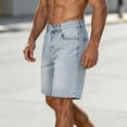 thumbnail image 5 of Guluxicc Men's Denim Golf Shorts Button Summer Business Casual Shorts with Pockets, 5 of 6