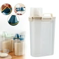 thumbnail image 2 of Basiess Airtight Rice Storage Container with Dispenser, 3L Cereal and Grain Dispenser with Measuring Cup and Pour Spout, Kitchen Pantry Organizer (1Pcs) Beige, 2 of 9