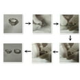 thumbnail image 4 of KDSJSXW Gold Rings That Don'T Tarnish Creative Women Set Zircon Ring Two Piece Creative Engagement Ring Set Hand Fashion Princess Engagement Ring Wedding Band Ring Set (Silver,8), 4 of 6