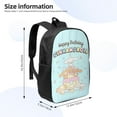 thumbnail image 4 of Cinnamoroll Backpack Printed Travel Backpack For Daily Work Sports Backpack Travel Bag 17 inch, 4 of 8